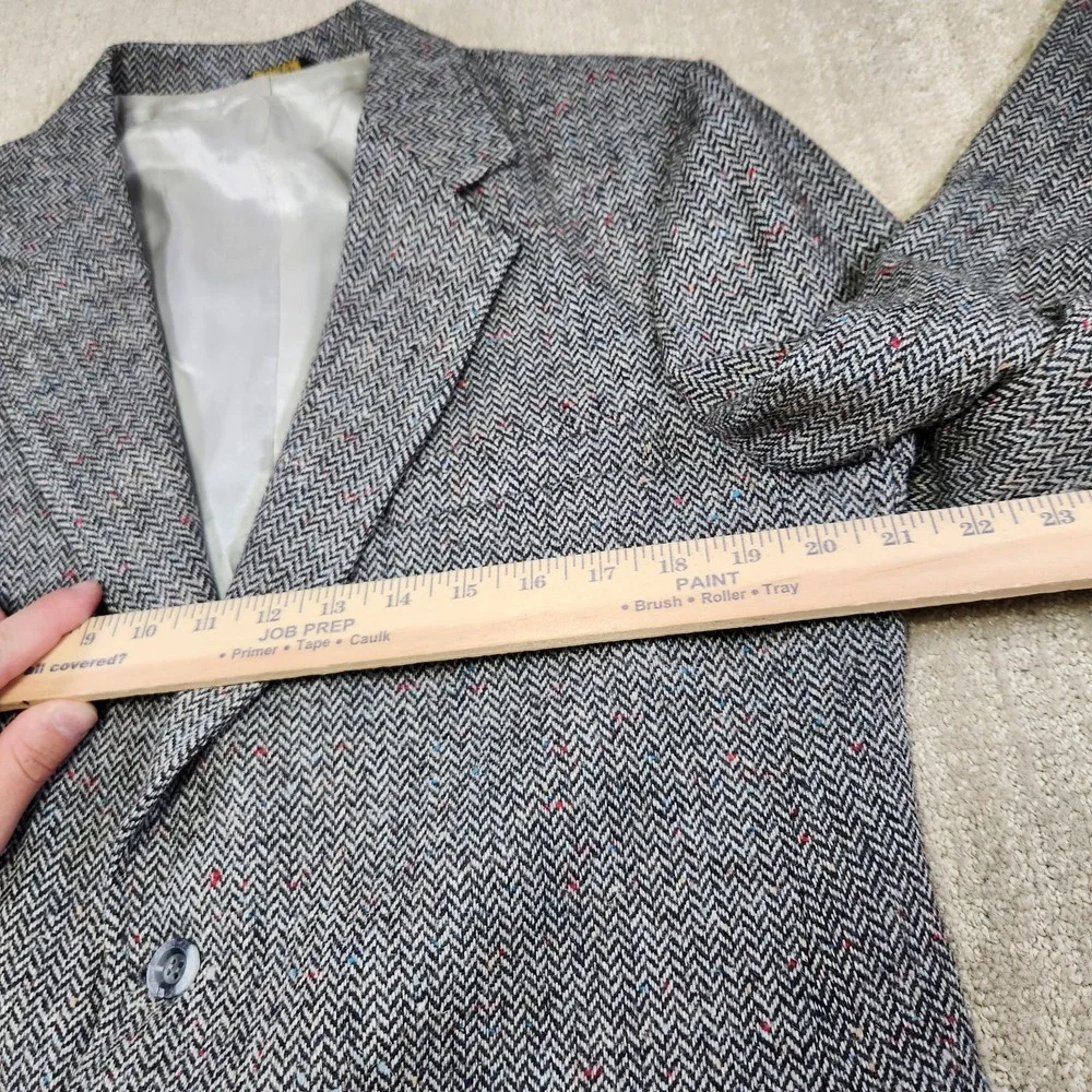 Vintage Herringbone Tweed Blazer Men 40R Wool Sport‎ Coat Jacket Archdale